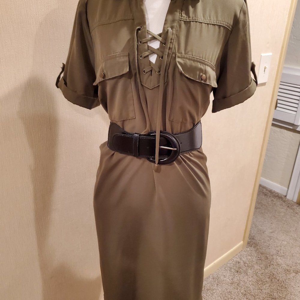 Olive Green Dress
